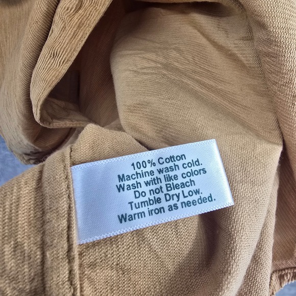 Criquet Shirt Mens XL Yellow Corduory Pearl‎ Snap Button Up Outdoors Western - Picture 7 of 9